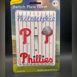 New Light Switch Plate SIgn Philadelphia Phillies Baseball Officially Licensed